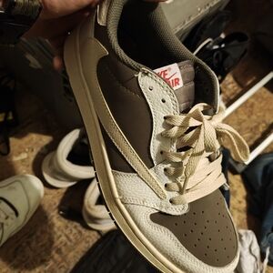 Nike Men's Olive and Cream Sneakers